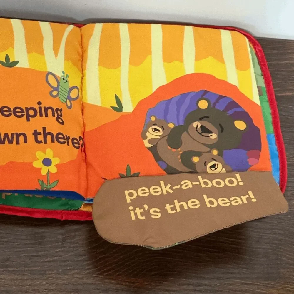 Lamaze Peek A Boo Forest quilted interactive age 6M+ baby book NWOT